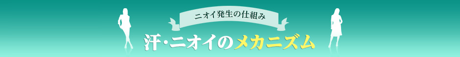ニオイ発生の仕組み 汗・ニオイのメカニズム